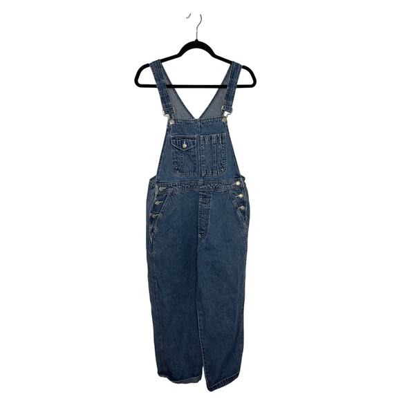 Vintage GAP Denim Overalls Blue Jean Carpenter Style 100% Cotton Women Small - Picture 1 of 5